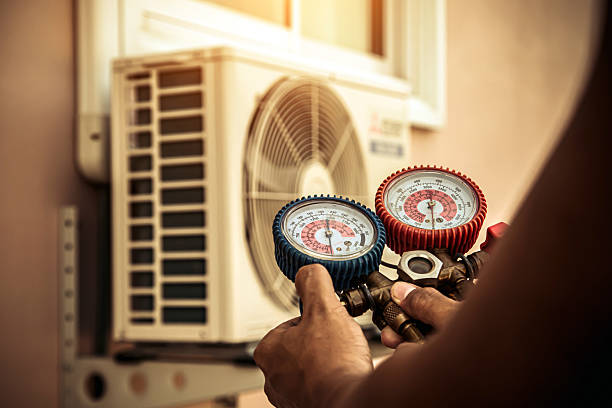 Professional Hvac Maintenance technician working in Genoa, OH